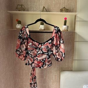 Floral crop top